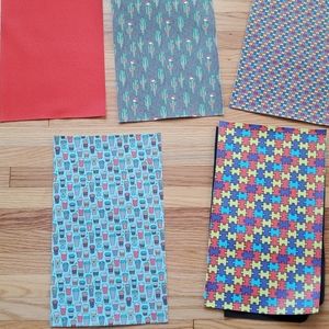 Faux leather fabric bundle